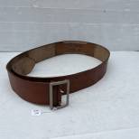 Heer Ceinturon officier boucle deux ardillons cuir marron 