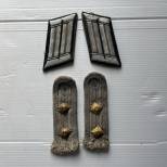 Heer Paire de Pattes de col et d'épaule officier infanterie 