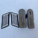 Heer Pattes de col et d épaules officier médecin 