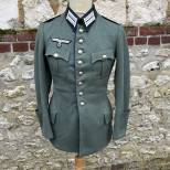 Heer veste passepoilée 'Feld Rock' Officier médecin gabardine feldgrau 