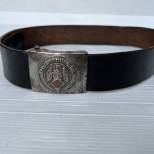 HJ Ceinturon Jeunesse Hitlérienne Boucle fer et cuir noir 