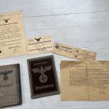 HJ Combattant Volontaire dans la Luftwaffe Wehrpass , livret travail et divers 