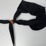 HJ Foulard et noeud cuir marron Jeunesse Hitlérienne 