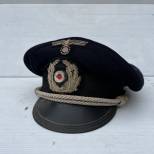 KM Casquette officier Administration coiffe bleu