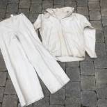 KM Marinière et pantalon à pont Matelot treillis blanc 