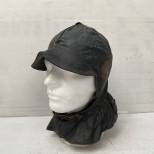 KM Serre téte navigant en toile cirée noire 