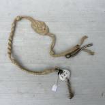 KM Sifflet gabier et cordon de fonction tressé coton blanc 