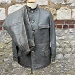 KM Veste et pantalon navigant cuir gris 