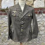 KM Veste Officier navigant Toile de coton Gris/vert 