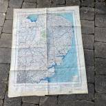 LW Carte de vol plastifiée  Angleterre Est London 