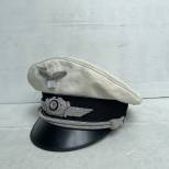 LW Casquette d'été Officier coiffe blanche