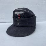 LW Casquette Mdle 1943 Officier drap gris bleu 
