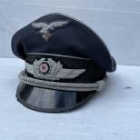 LW Casquette officier gabardine gris bleu 