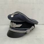LW Casquette Officier gabardine gris/bleu