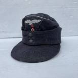 LW Casquette officier Mdle 1943 drap gris bleu 
