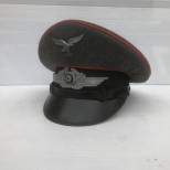 LW Casquette sous officier Artillerie  gabardine gris bleu 