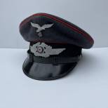 LW Casquette sous officier artillerie drap gris bleu 