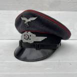 LW Casquette sous officier artillerie drap gris bleu 