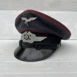 LW Casquette sous officier artillerie drap gris bleu 