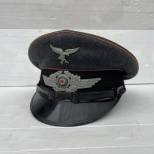 LW Casquette sous officier Transmission drap gris bleu 