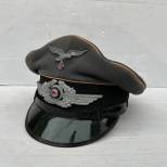 LW Casquette sous Officier transmission toile gris bleu 