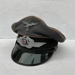 LW Casquette sous officier transmission toile gris bleu 