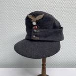 LW Casquette Troupe Mdle 1943 Drap gris bleu 