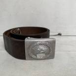 LW Ceinturon Troupe boucle alu Mdle 1938 et cuir marron 