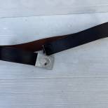 LW Ceinturon troupe Boucle alu Mdle 1938 et cuir marron foncé 