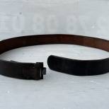 LW Ceinturon troupe cuir noir 