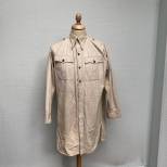 LW Chemise tropicale Mdle 1941 coton jaune ' Blanchi' 