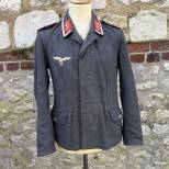 LW Fliegerbluse S/Officier Artillerie drap gris bleu 