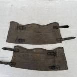 LW Paire de guètres toile gris bleu 