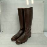 LW Paire de Bottes Officier cuir marron chocolat