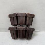 LW Paire de Cartouchières 98K cuir marron foncé 