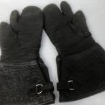 LW Paire de gants de vol cuir noir 