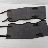 LW Paire de guètres Toile Gris bleu 
