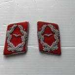LW Paire de pattes de col officier artillerie 