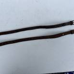 LW Paire de sangles a paquetage cuir marron 