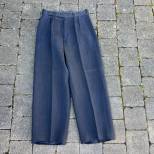 LW Pantalon droit officier gabardine gris bleu 