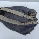 LW Sac à dos et Bretelles en toile gris bleu 