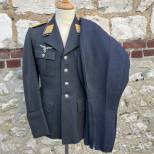 LW Veste et culotte officier pilote gabardine gris bleu 