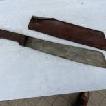 Machette réglementaire Tirailleur , fourreau cuir marron 