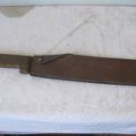 Machette tirailleur et etui cuir 