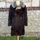 Manteau Pilote Aéronef/Conducteur Fourrure chèvre 