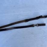 NSDAP Baudrier et passants ceinturon cuir marron 