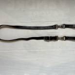 NSDAP Baudrier et passants ceinturon cuir noir 