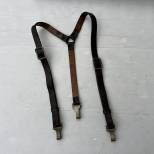 NSDAP Bretelles de suspension mdle léger cuir noir 
