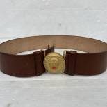 NSDAP Ceinturon Directeur Politique Boucle ronde cuir marron 