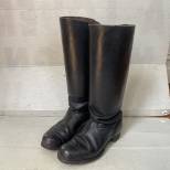 NSDAP Paire de Bottes cloutées cuir noir